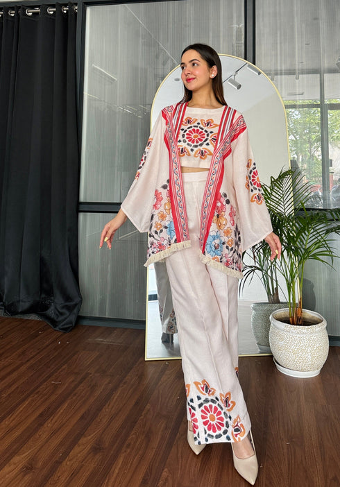 Beige & Bloom 3 Piece Co-ord Set